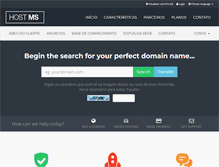 Tablet Screenshot of hostms.com.br